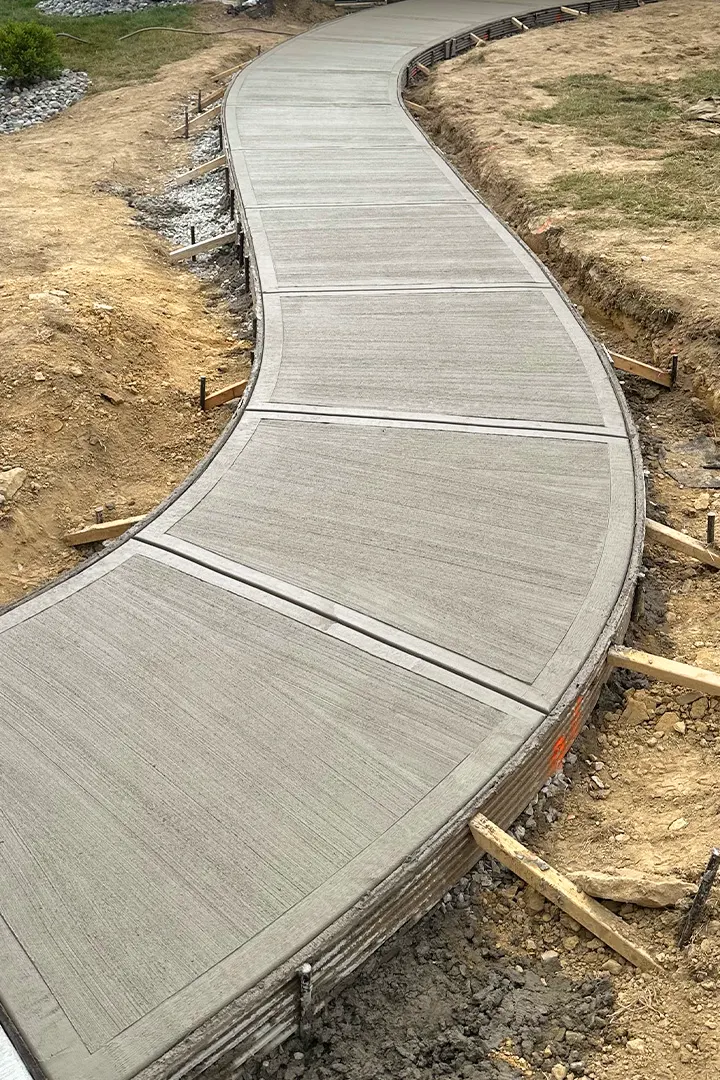 Concrete path installation in Pittsburgh