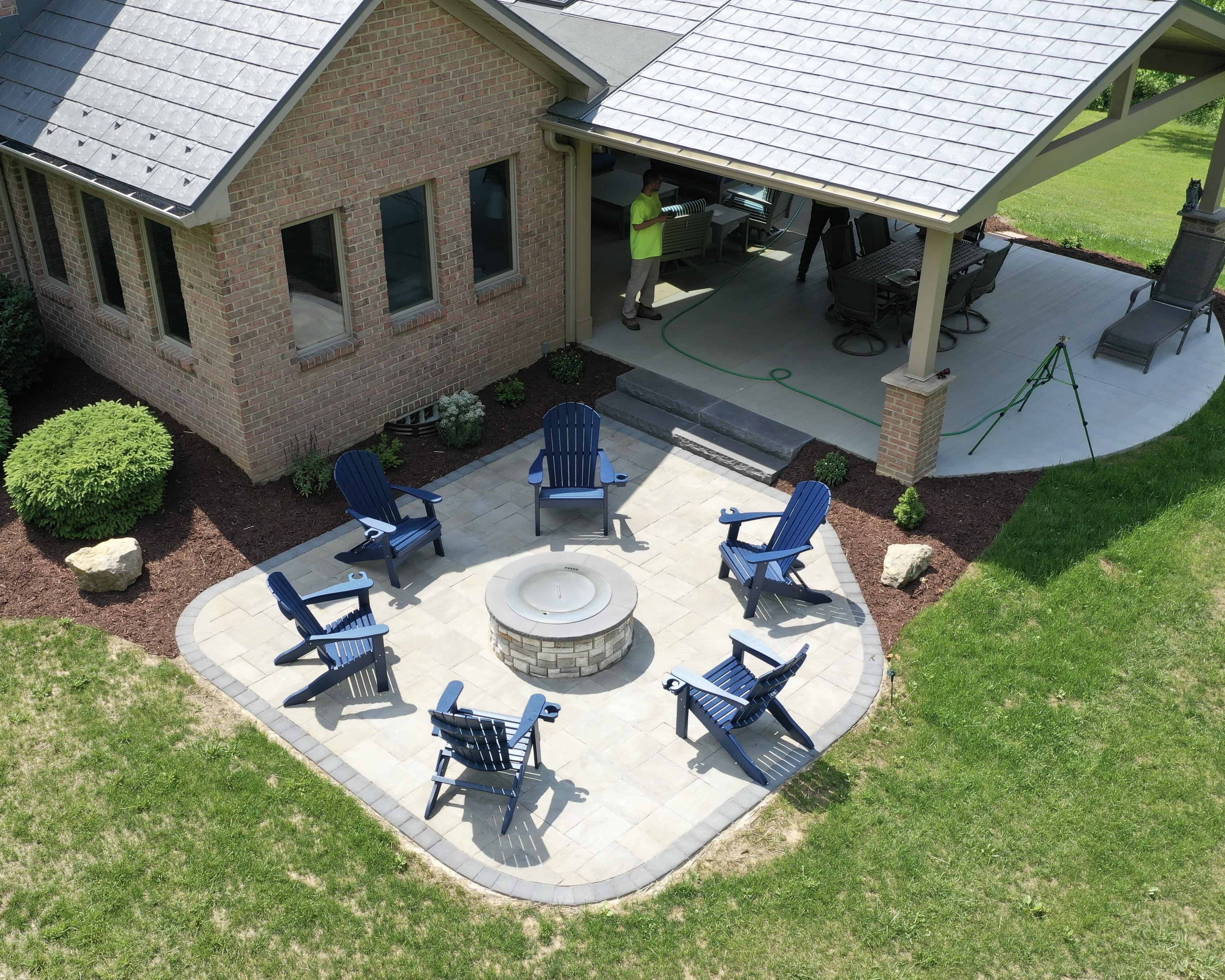 Back patio finished product.