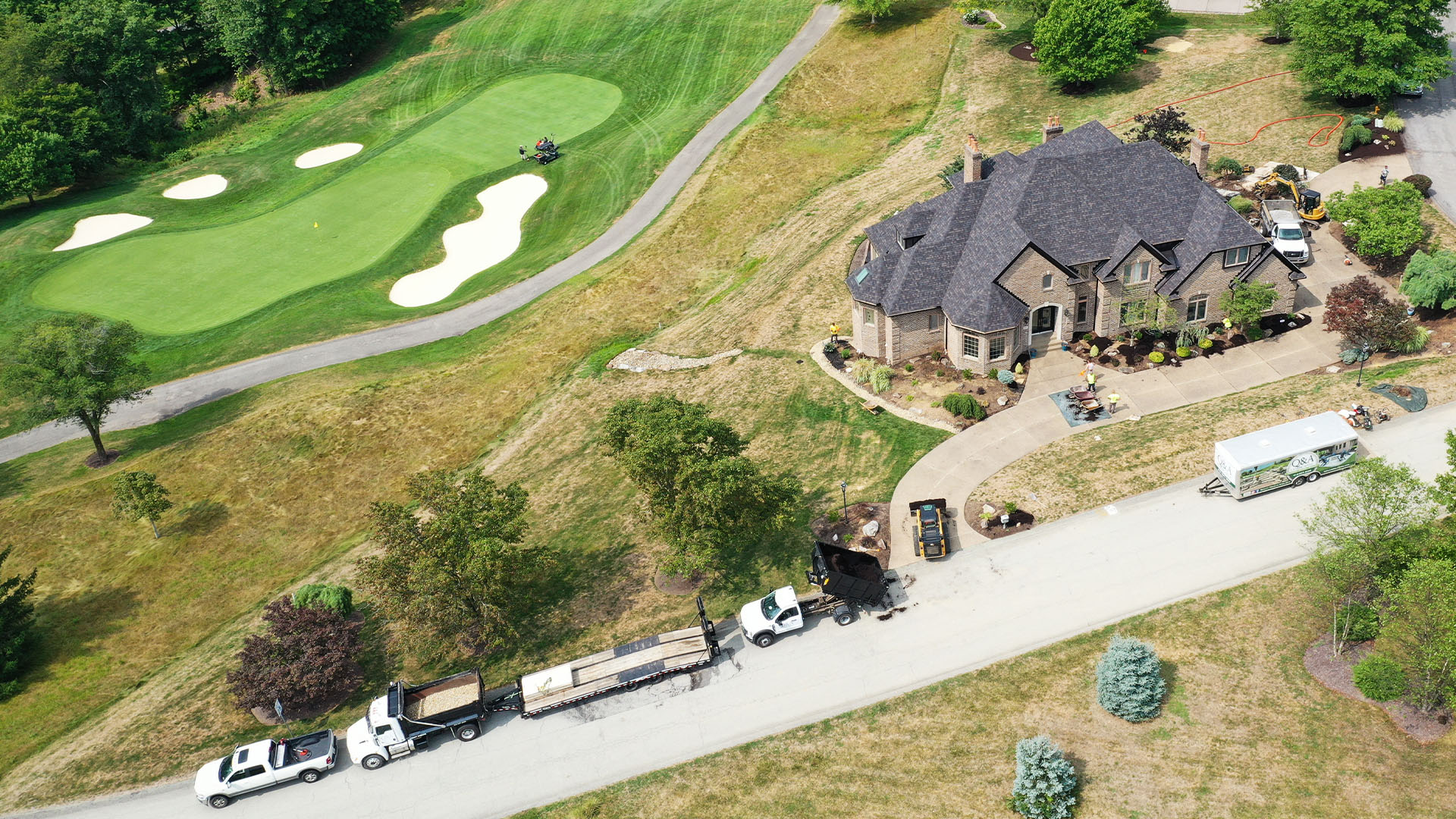 Finished Q&A Landscaping project at a Peters Township home