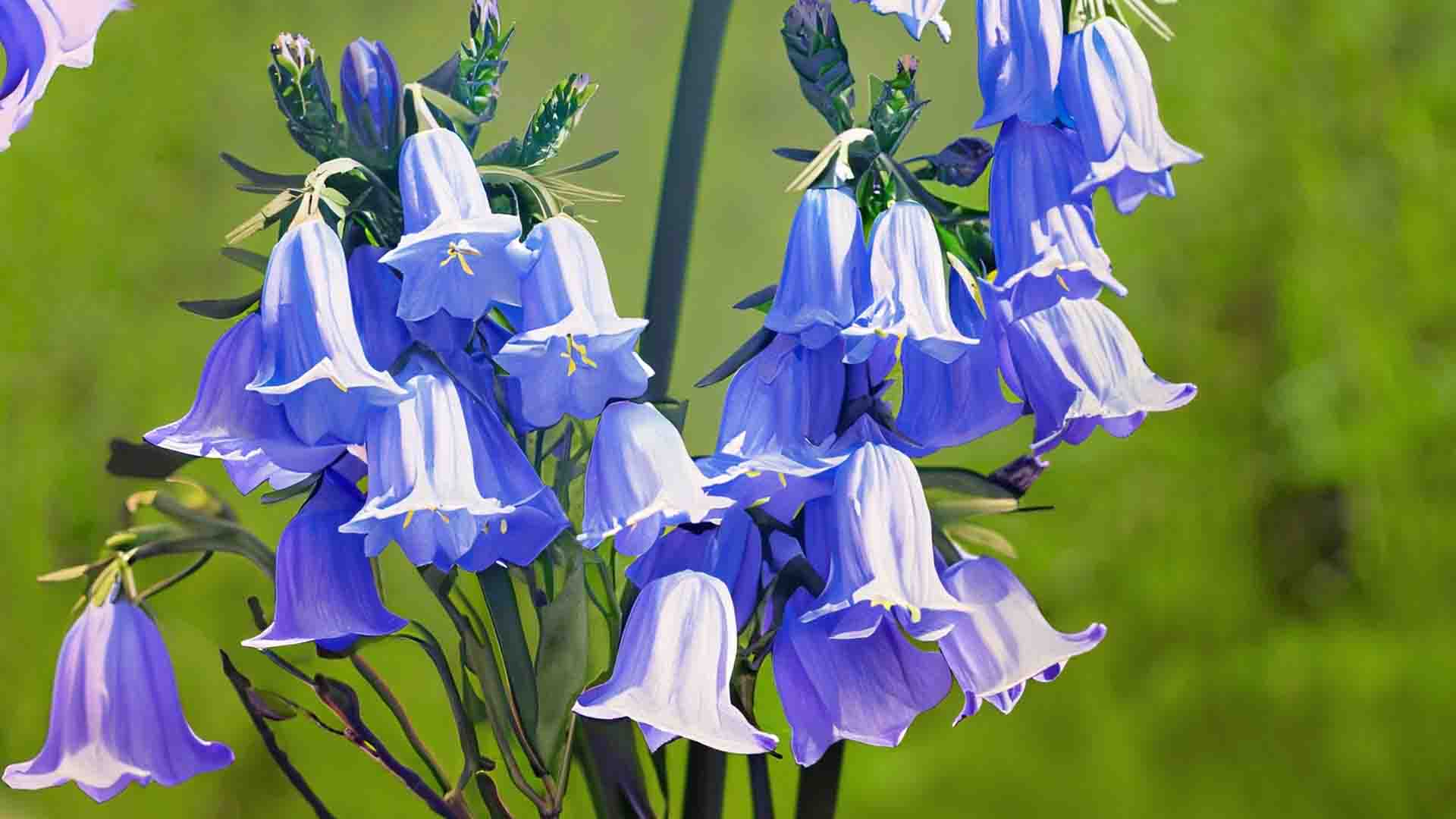 Blue bell flowers